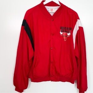 Men's Red Jacket with Black and White Accents